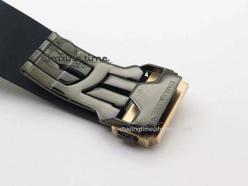 Big Bang 44mm RG Black Dial & Bezel on Black Rubber Strap