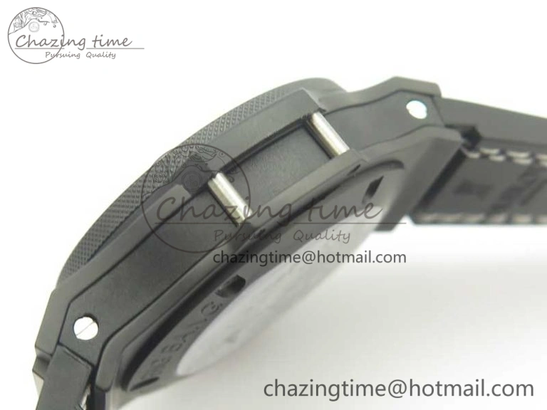 Big Bang 44mm Real Ceramic V6 1:1 Best Edition Blue Dial on Blue Gummy Strap HUB4104