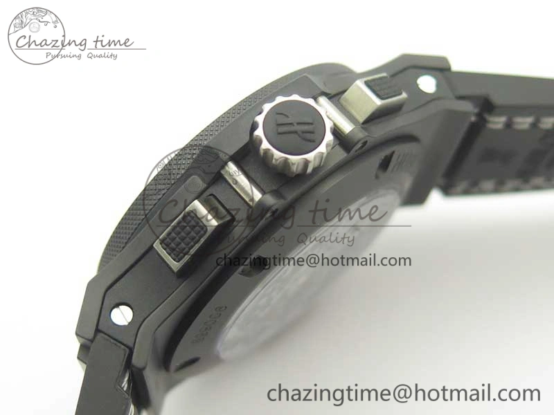 Big Bang 44mm Real Ceramic V6 1:1 Best Edition Blue Dial on Blue Gummy Strap HUB4104