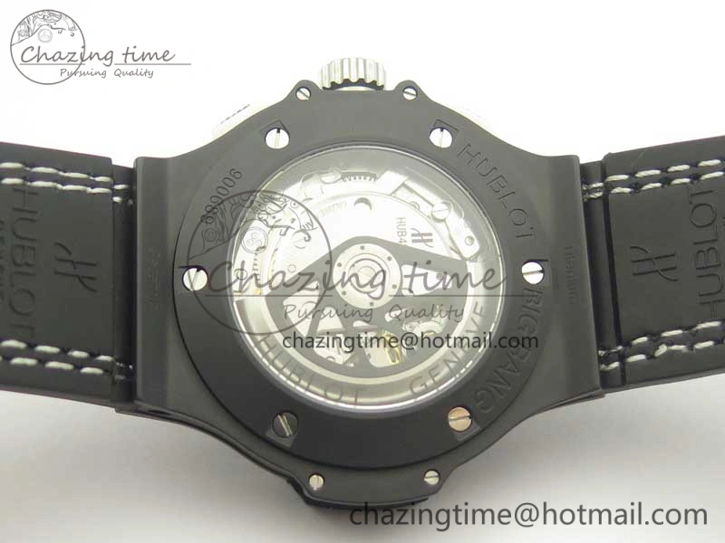 Big Bang 44mm Real Ceramic V6 1:1 Best Edition Blue Dial on Blue Gummy Strap HUB4104