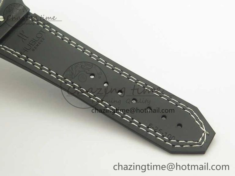 Big Bang 44mm Real Ceramic V6 1:1 Best Edition Blue Dial on Blue Gummy Strap HUB4104