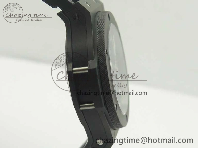 Big Bang 44mm Real Ceramic V6 1:1 Best Edition Blue Dial on Blue Gummy Strap HUB4104