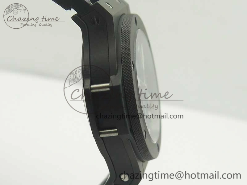 Big Bang 44mm Real Ceramic V6 1:1 Best Edition Blue Dial on Blue Gummy Strap HUB4104