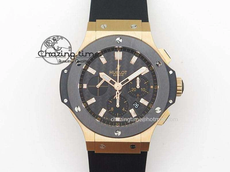Big Bang 44mm Rose Gold Ceramic 2011 on Black Rubber Strap