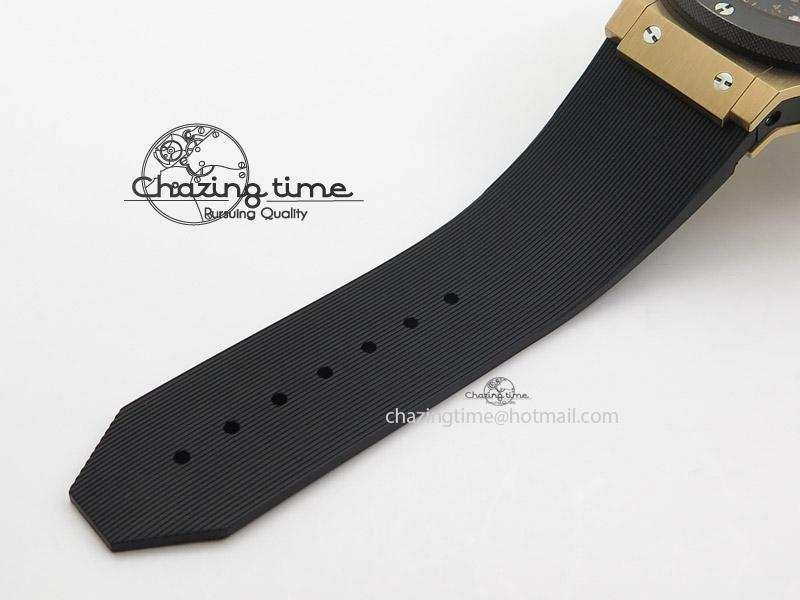 Big Bang 44mm Rose Gold Ceramic 2011 on Black Rubber Strap