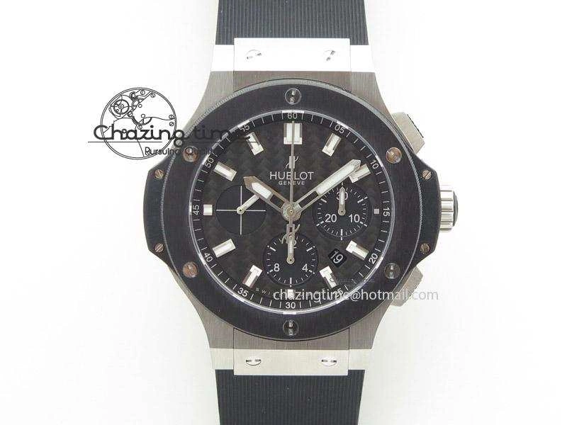 Big Bang 44mm Steel Ceramic 2011 on Black Rubber Strap