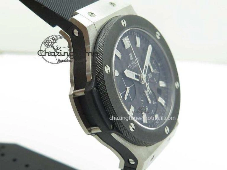 Big Bang 44mm Steel Ceramic 2011 on Black Rubber Strap
