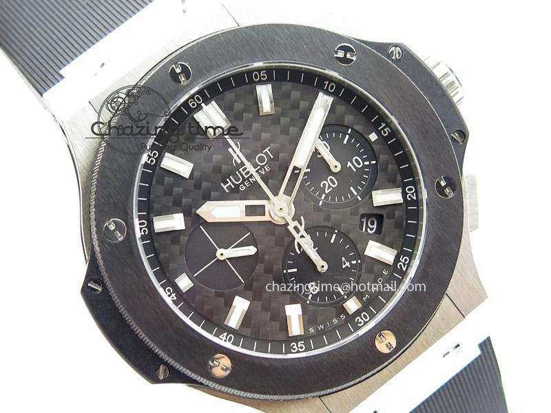 Big Bang 44mm Steel Ceramic 2011 on Black Rubber Strap