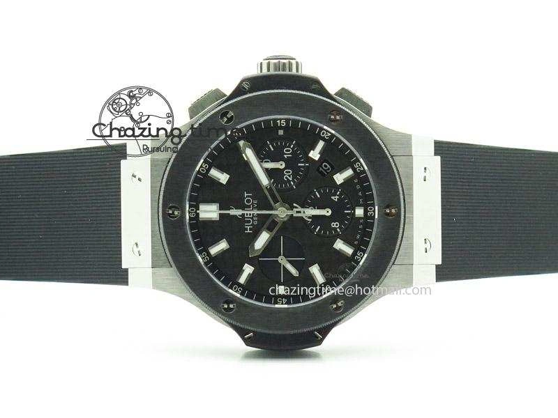 Big Bang 44mm Steel Ceramic 2011 on Black Rubber Strap