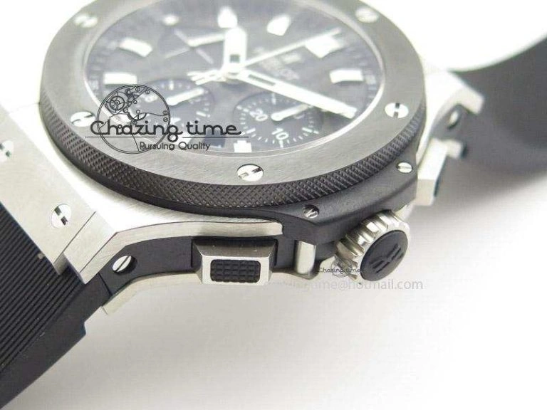 Big Bang 44mm Steel Ceramic 2011 on Black Rubber Strap