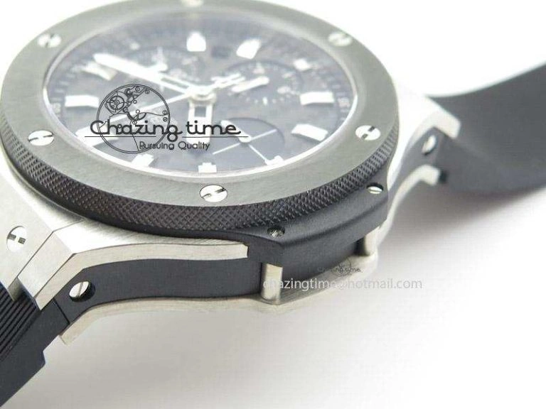Big Bang 44mm Steel Ceramic 2011 on Black Rubber Strap