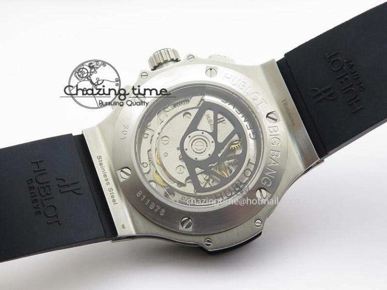 Big Bang 44mm Steel Ceramic 2011 on Black Rubber Strap