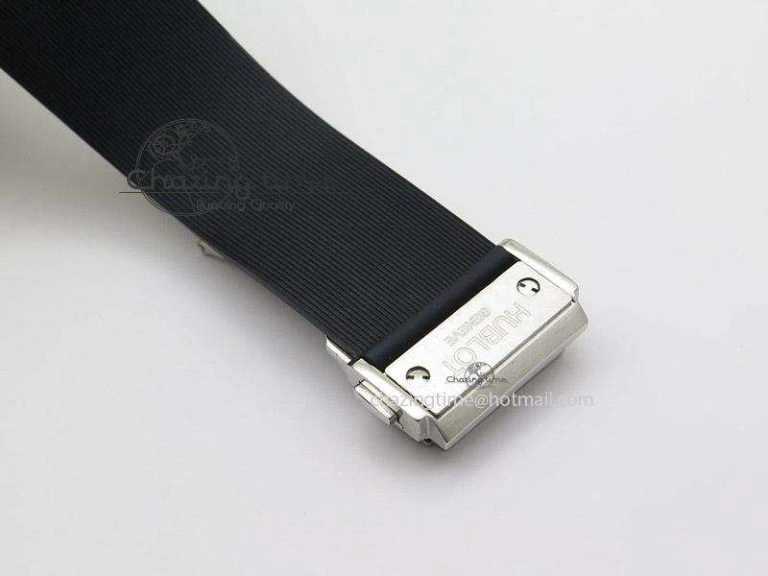 Big Bang 44mm Steel Ceramic 2011 on Black Rubber Strap