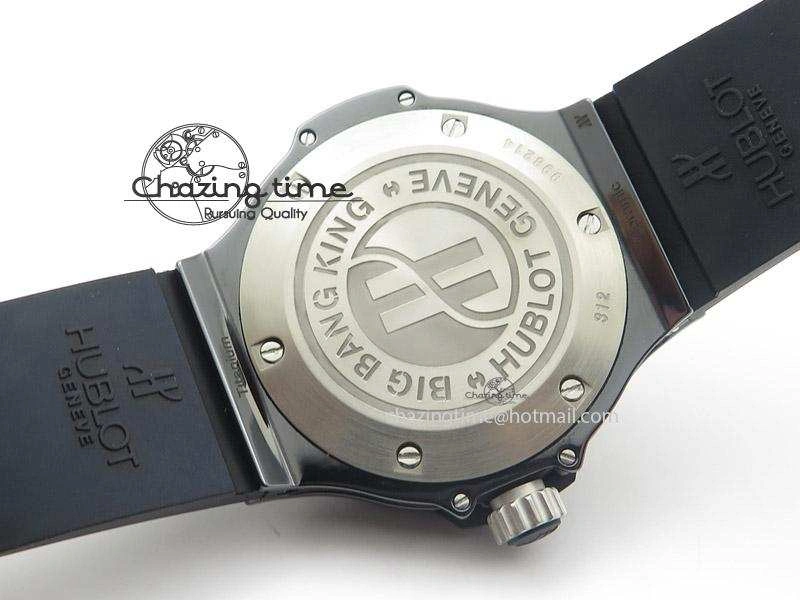 Big Bang King 44mm Red Magic Black Dial On Black Rubber Strap A7750