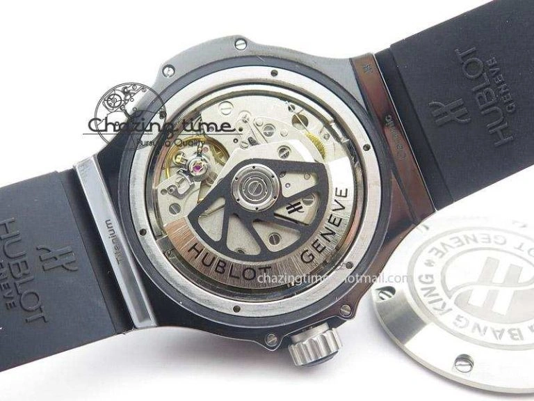 Big Bang King 44mm Red Magic Black Dial On Black Rubber Strap A7750
