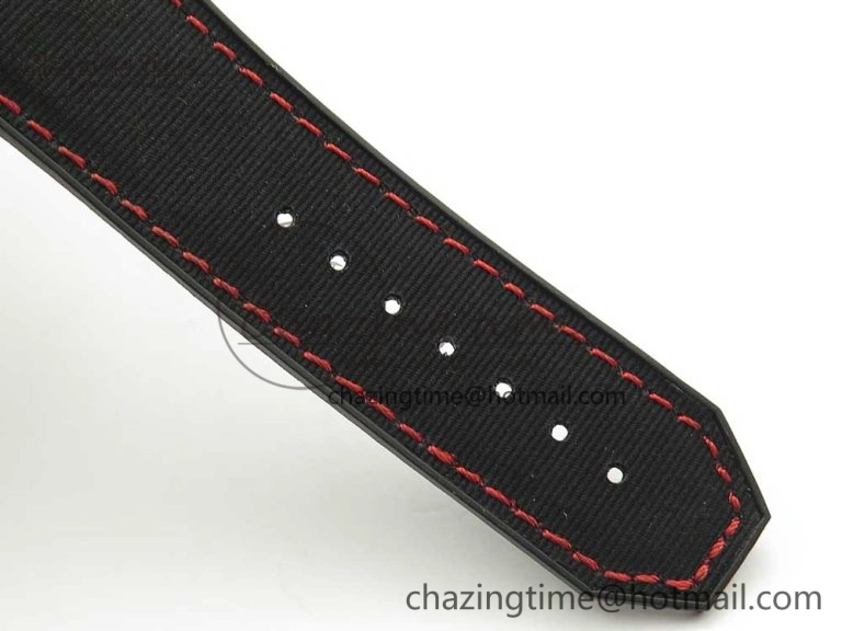 Big Bang King Power F1 SS Ceramic V6F 1:1 Best Edition Black Dial on Black Gummy Strap HUB4104