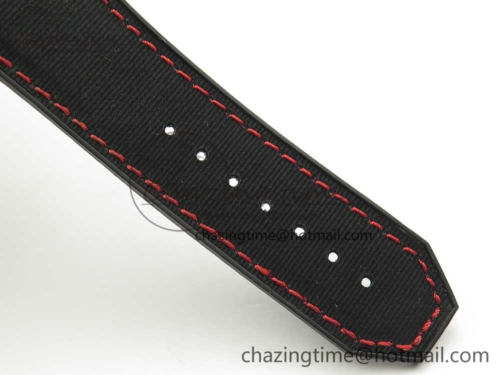 Big Bang King Power F1 SS Ceramic V6F 1:1 Best Edition Black Dial on Black Gummy Strap HUB4104