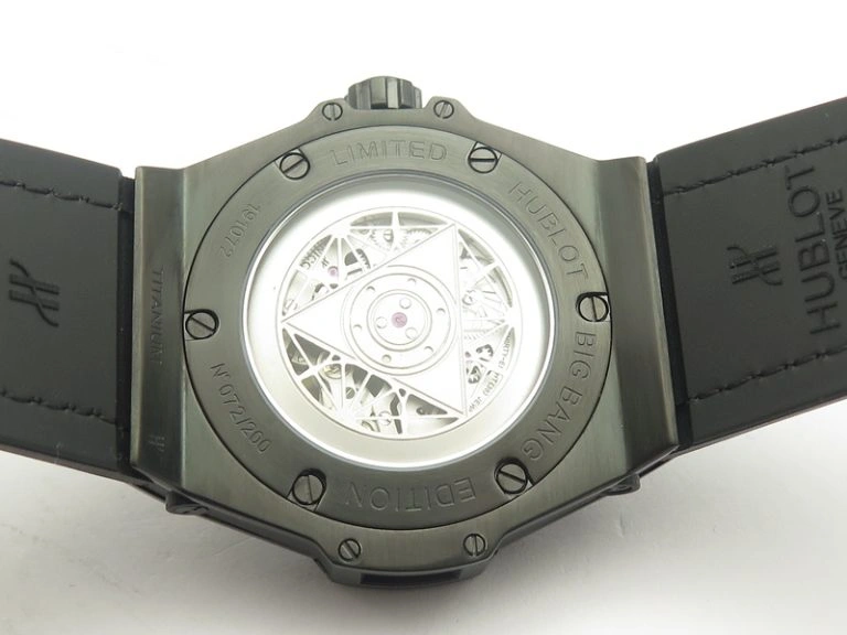 Big Bang Sang Bleu DLC TMF 1:1 Best Edition Skeletonal Dial On Gummy Strap Asian HB1213