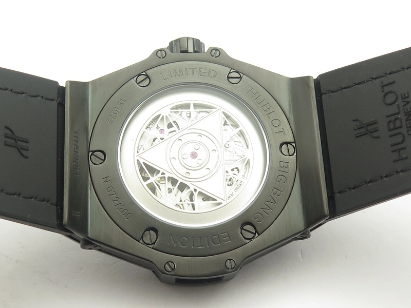Big Bang Sang Bleu DLC TMF 1:1 Best Edition Skeletonal Dial On Gummy Strap Asian HB1213