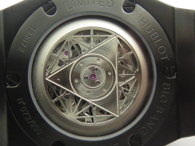 Big Bang Sang Bleu DLC TMF 1:1 Best Edition Skeletonal Dial On Gummy Strap Asian HB1213