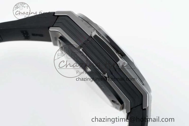 Big Bang Sang Bleu II Black Ceramic ZF Best Edition on Black Rubber Strap A1240