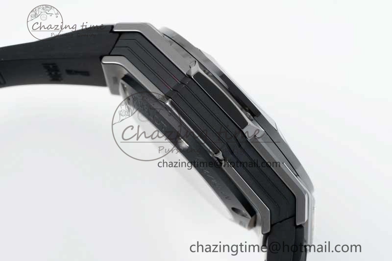 Big Bang Sang Bleu II Black Ceramic ZF Best Edition on Black Rubber Strap A1240