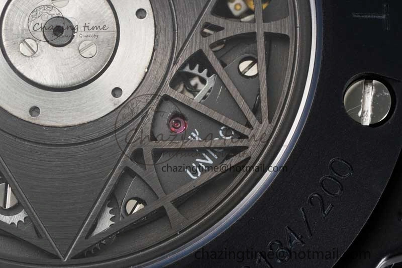 Big Bang Sang Bleu II Black Ceramic ZF Best Edition on Black Rubber Strap A1240