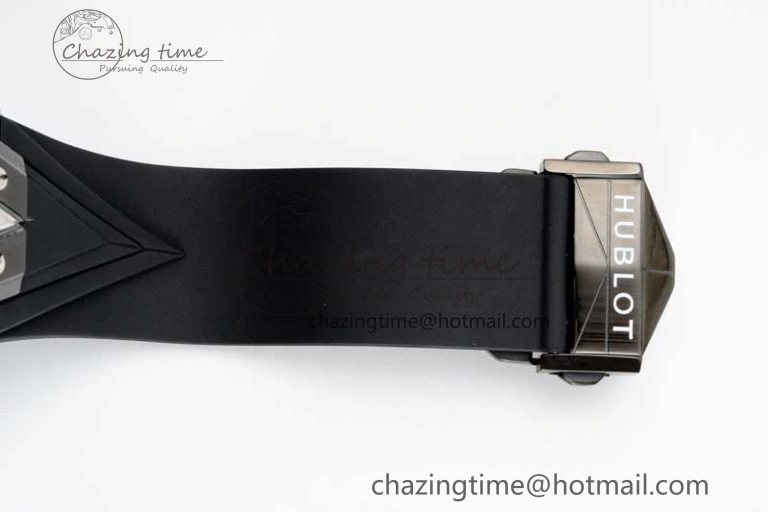 Big Bang Sang Bleu II Black Ceramic ZF Best Edition on Black Rubber Strap A1240