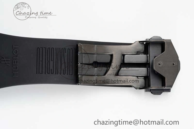 Big Bang Sang Bleu II Black Ceramic ZF Best Edition on Black Rubber Strap A1240