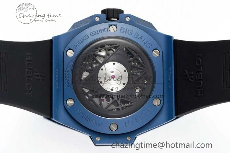Big Bang Sang Bleu II Blue Ceramic RSF Best Edition on Blue Rubber Strap A1240