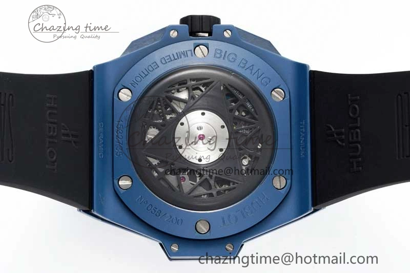 Big Bang Sang Bleu II Blue Ceramic RSF Best Edition on Blue Rubber Strap A1240