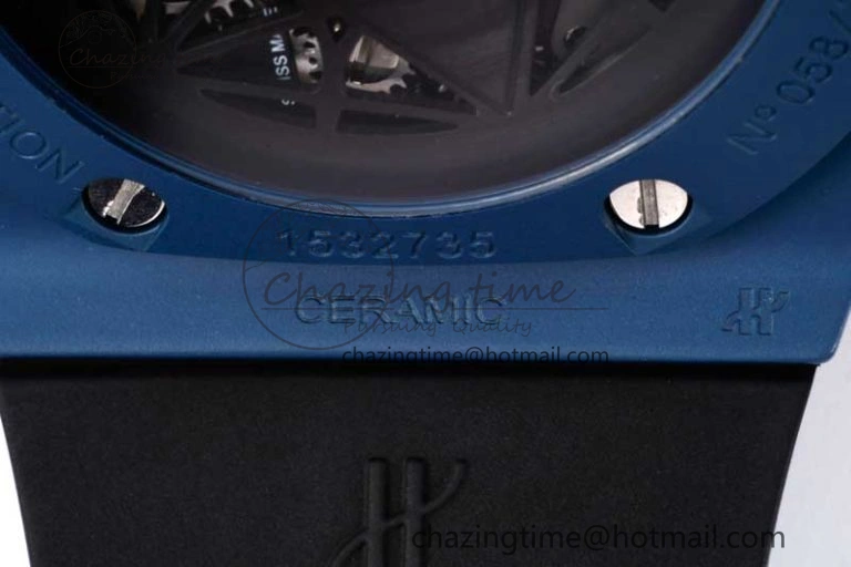 Big Bang Sang Bleu II Blue Ceramic RSF Best Edition on Blue Rubber Strap A1240