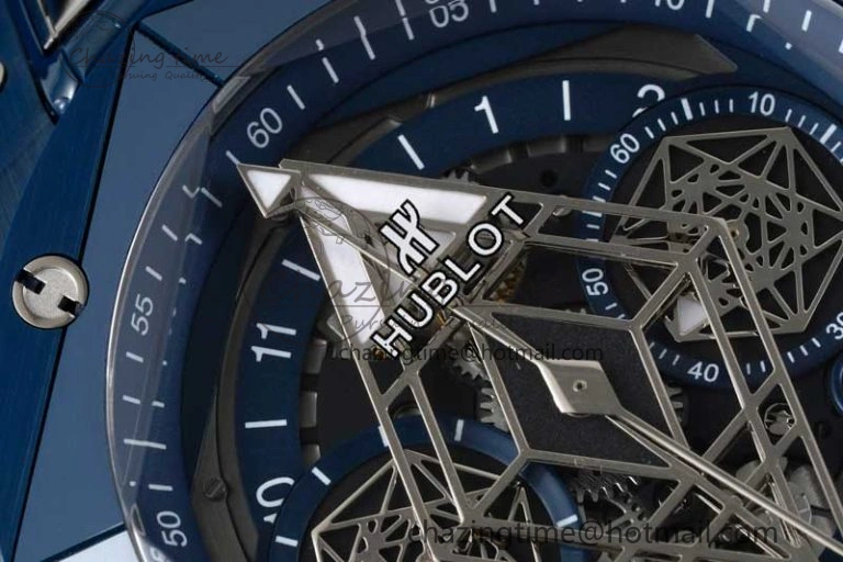 Big Bang Sang Bleu II Blue Ceramic RSF Best Edition on Blue Rubber Strap A1240