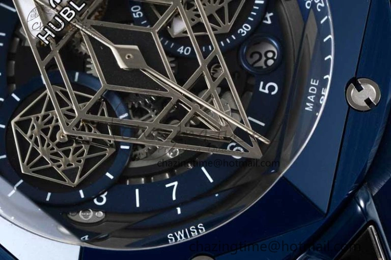 Big Bang Sang Bleu II Blue Ceramic RSF Best Edition on Blue Rubber Strap A1240