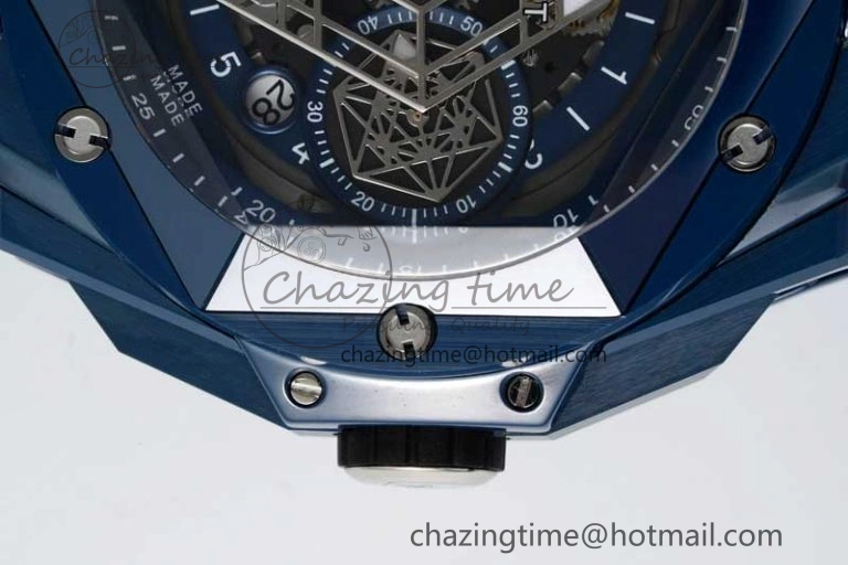 Big Bang Sang Bleu II Blue Ceramic RSF Best Edition on Blue Rubber Strap A1240