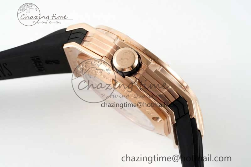 Big Bang Sang Bleu II Chrono RG BBF Best Edition Black Dial on Black Gummy Strap A7750