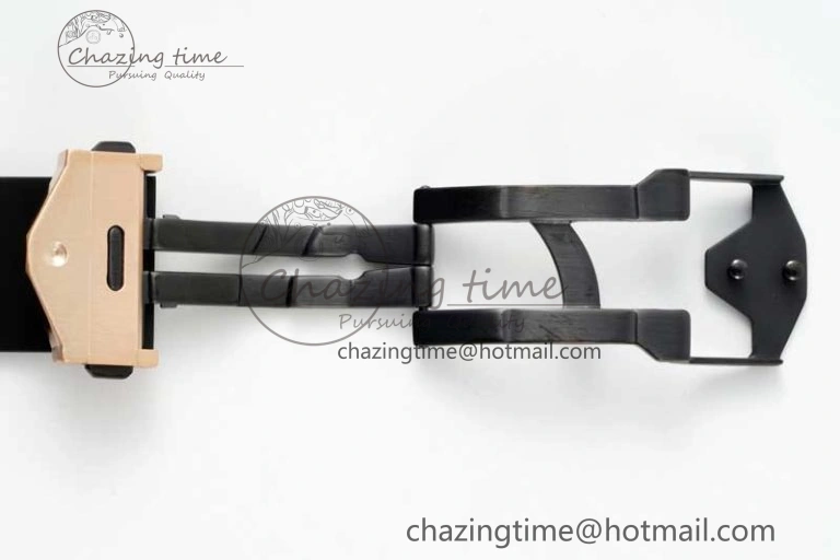 Big Bang Sang Bleu II Chrono RG BBF Best Edition Black Dial on Black Gummy Strap A7750