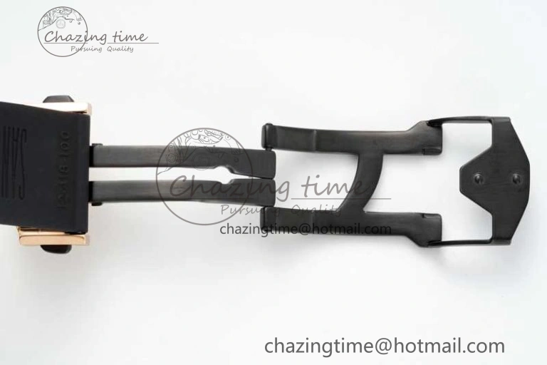 Big Bang Sang Bleu II Chrono RG BBF Best Edition Black Dial on Black Gummy Strap A7750