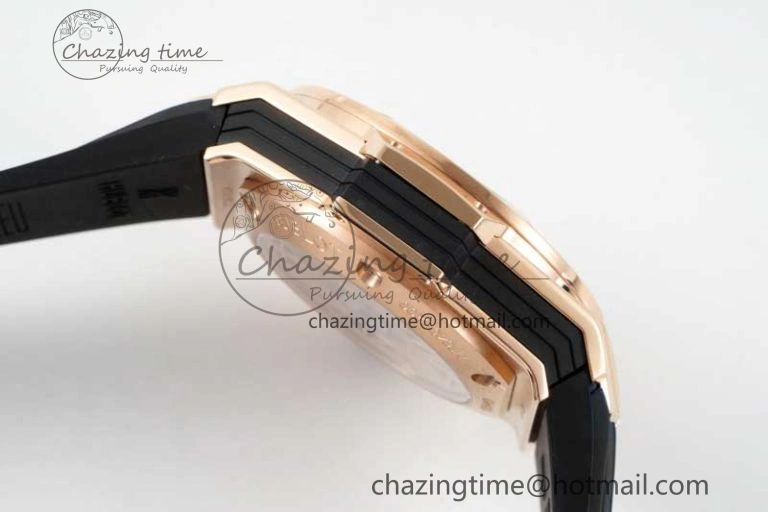 Big Bang Sang Bleu II Chrono RG BBF Best Edition Black Dial on Black Gummy Strap A7750