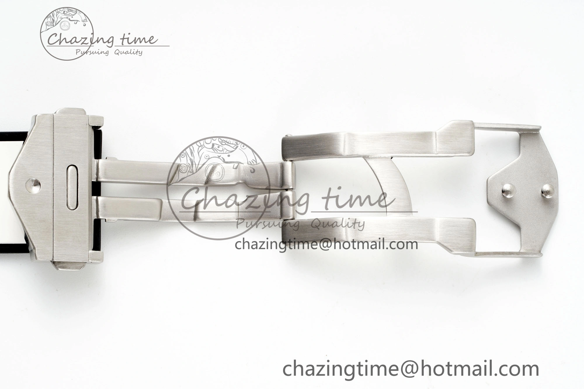 Big Bang Sang Bleu II Chrono SS BBF Best Edition White Dial on White Gummy Strap A7750
