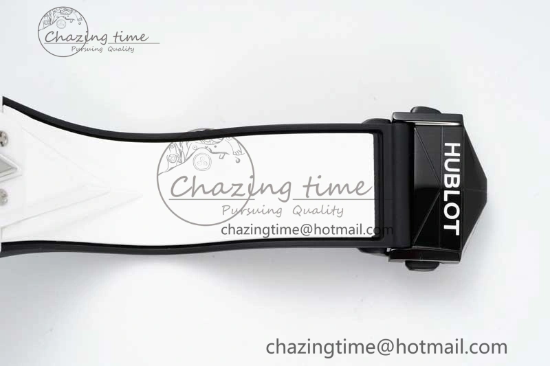 Big Bang Sang Bleu II White Ceramic RSF Best Edition on White Rubber Strap A1240