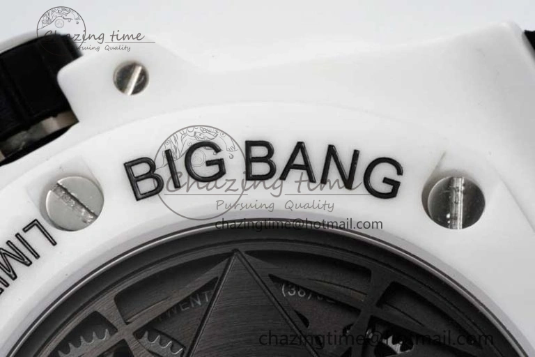 Big Bang Sang Bleu II White Ceramic ZF Best Edition on White Rubber Strap A1240