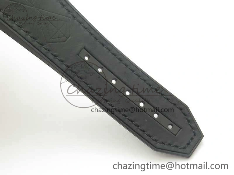 Big Bang Sang Bleu RG TMF 1:1 Best Edition Skeletonal Dial On Gummy Strap Asian HB1213