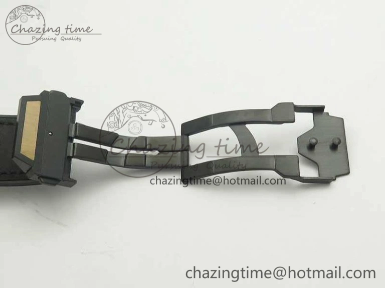 Big Bang Sang Bleu RG TMF 1:1 Best Edition Skeletonal Dial On Gummy Strap Asian HB1213