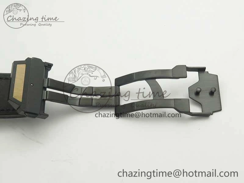 Big Bang Sang Bleu RG TMF 1:1 Best Edition Skeletonal Dial On Gummy Strap Asian HB1213