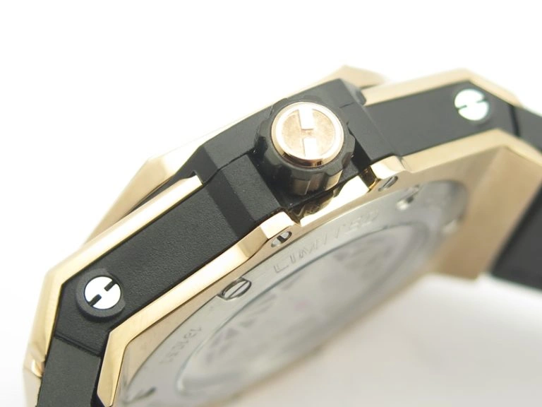 Big Bang Sang Bleu RG TMF 1:1 Best Edition Skeletonal Dial On Gummy Strap Asian HB1213