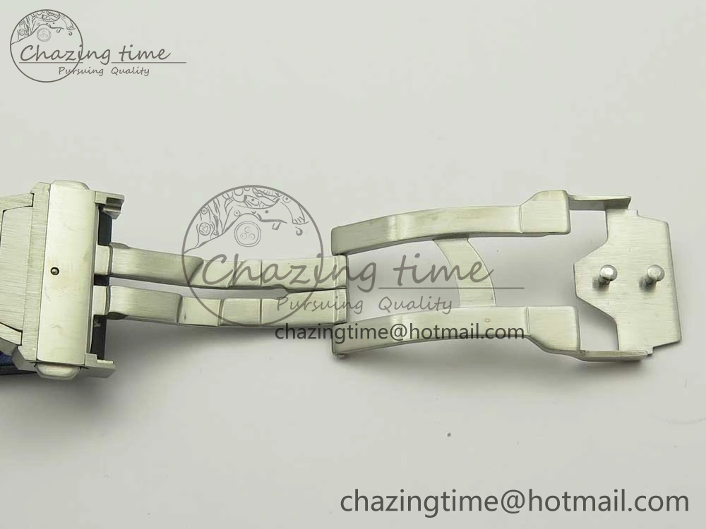 Big Bang Sang Bleu SS TMF 1:1 Best Edition Blue Skeletonal Dial On Blue Gummy Strap Asian HB1213