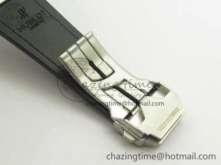 Big Bang Sang Bleu SS TMF 1:1 Best Edition Skeletonal Dial On Gummy Strap Asian HB1213