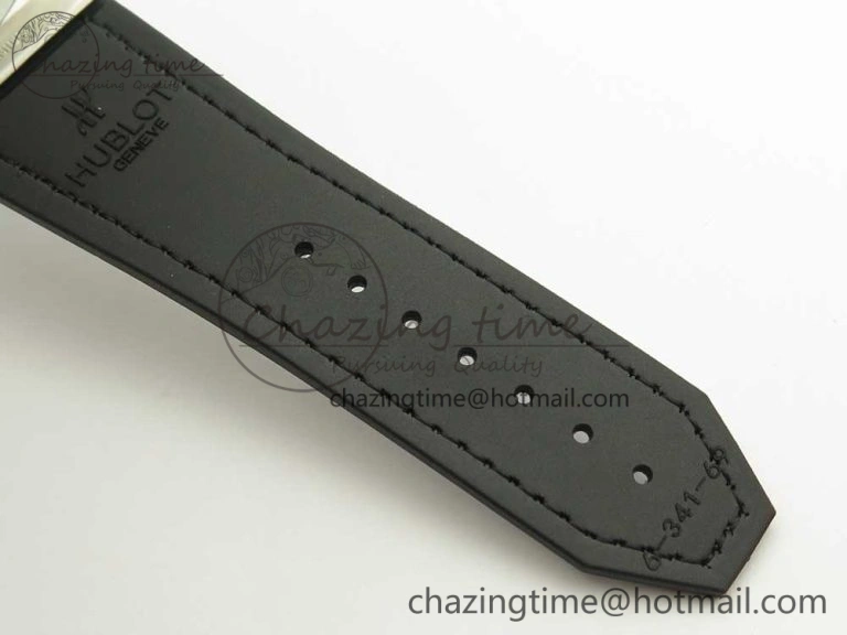 Big Bang Sang Bleu SS TMF 1:1 Best Edition White Skeletonal Dial On White Gummy Strap Asian HB1213