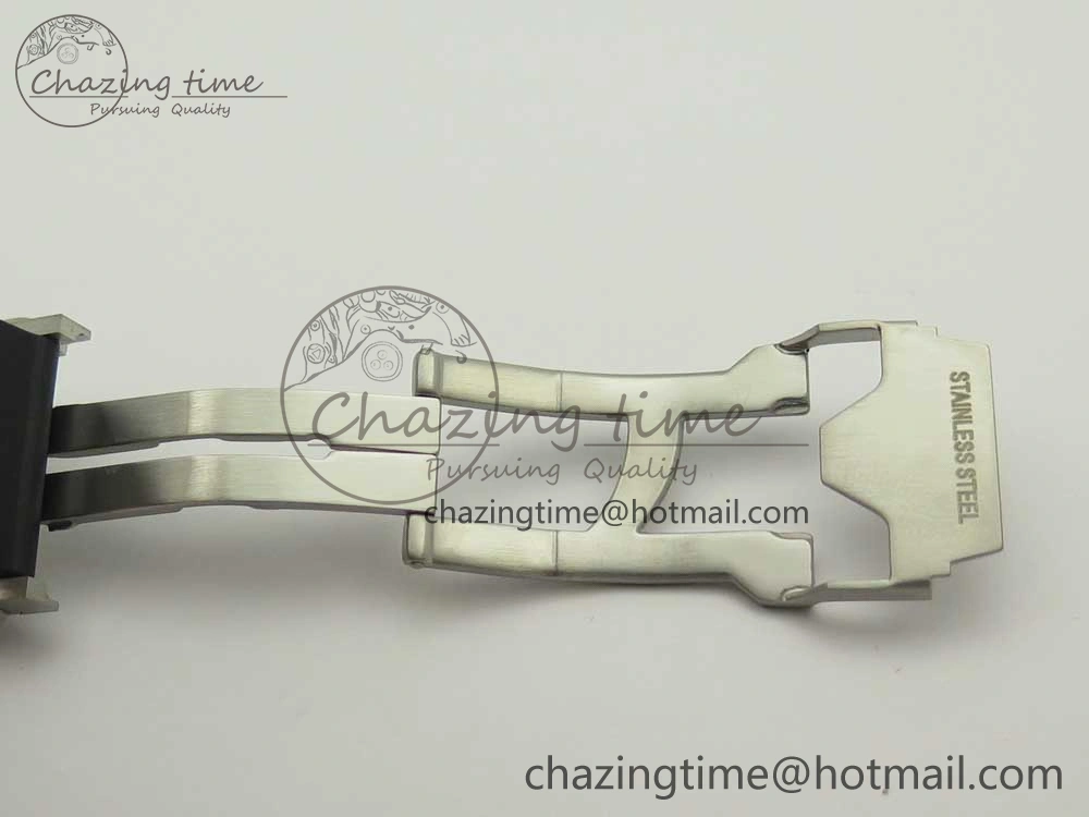 Big Bang Sang Bleu SS TMF 1:1 Best Edition White Skeletonal Dial On White Gummy Strap Asian HB1213